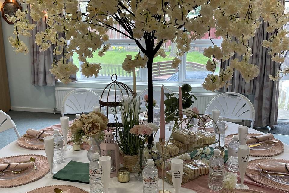 Spring table set up