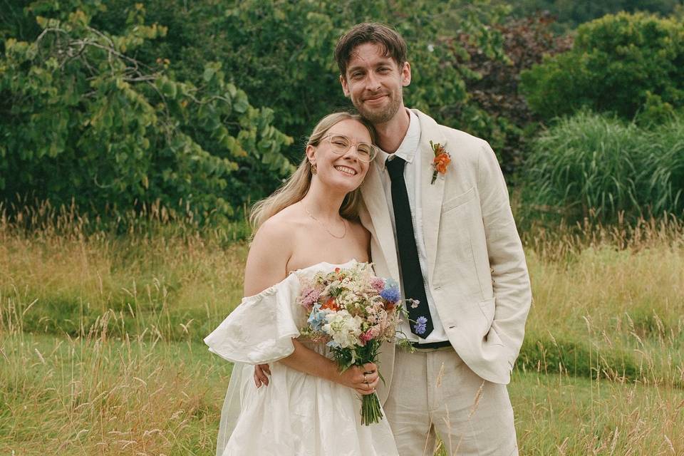 Countryside wedding on film