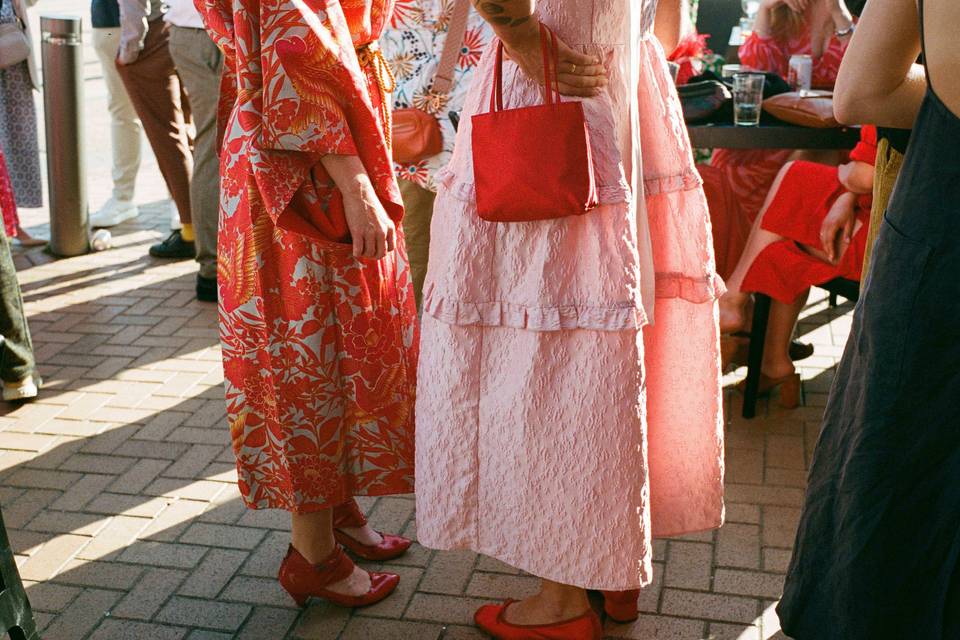 Dress details on film