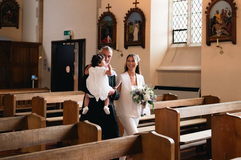 Walking down the aisle
