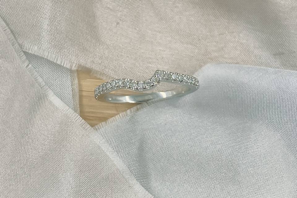 Shaped Diamond Wedding Rings