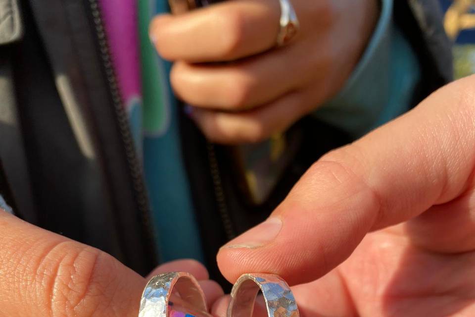 Finished rings.