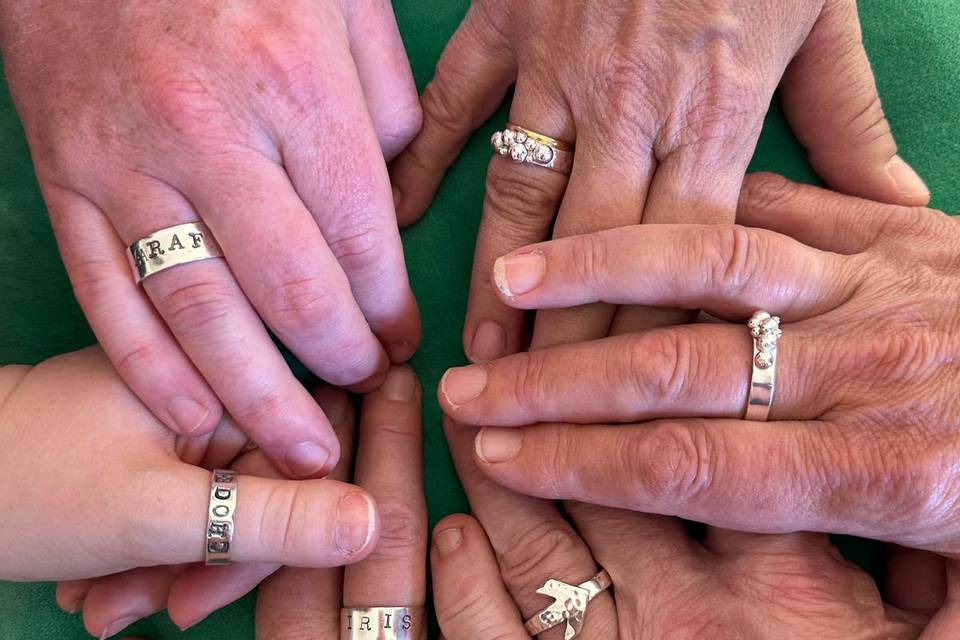 Finished rings.