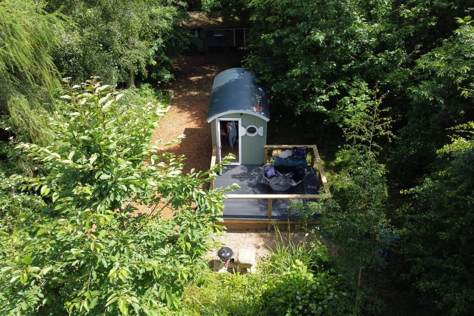 Shepherd hut accommodation