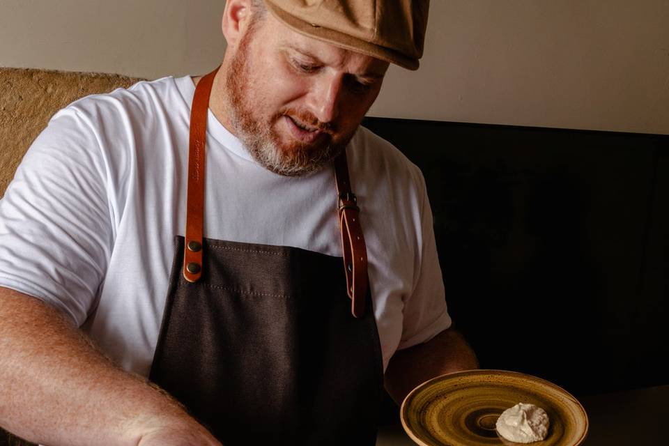 Chef Danny Serving