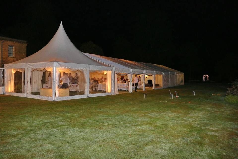 Marquee at night