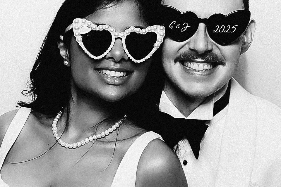 Kardashian style B&W glamour