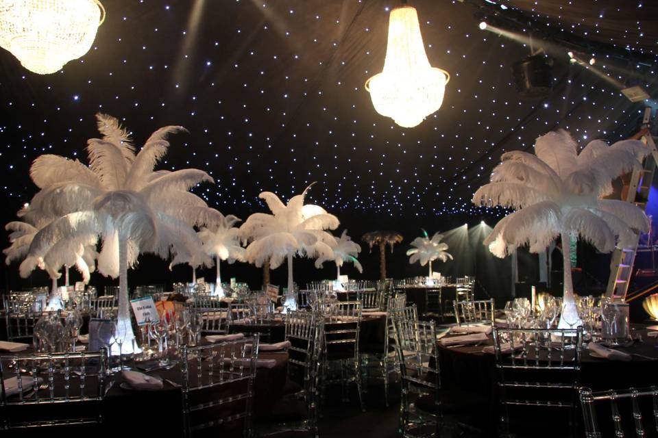 Starlit dining marquee