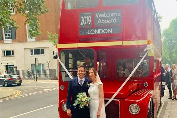 Posing with the Routemaster