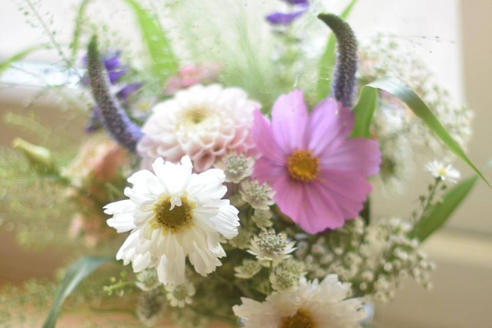 Jam jar flowers