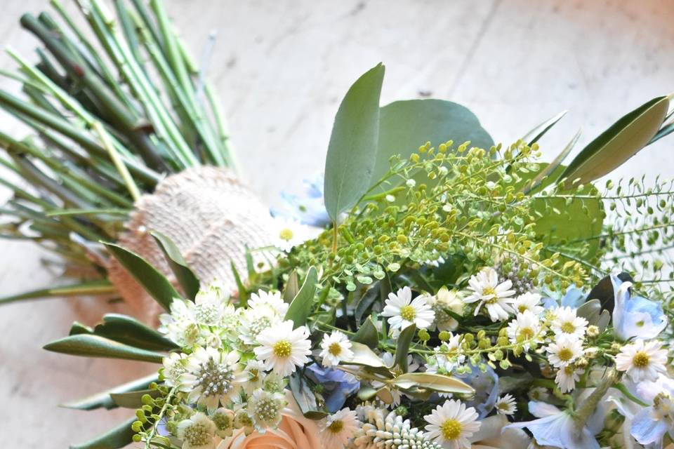 Wildflower bride bouquet