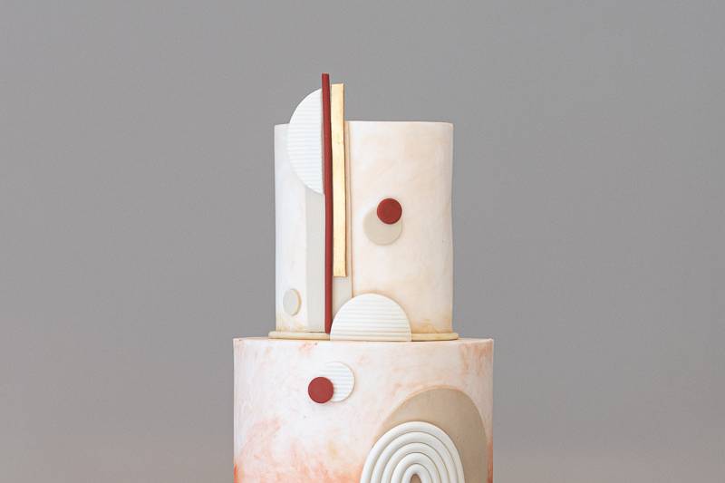 Abstraction Wedding Cake