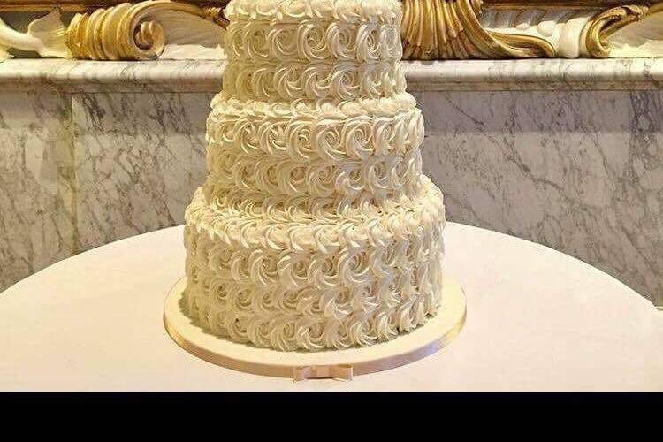 Four tier wedding cake