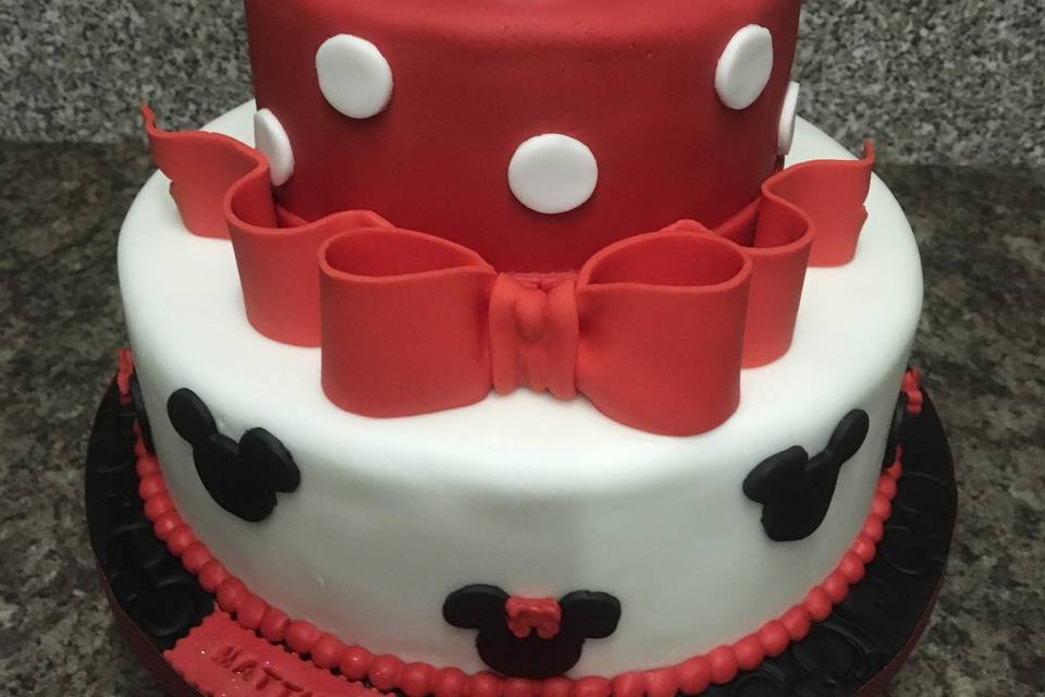 Micky mouse wedding Cake