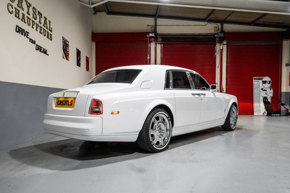 White Rolls Royce Phantom