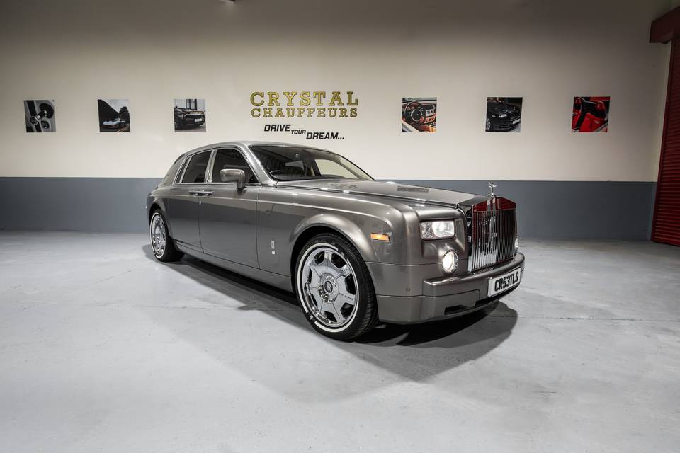 Grey Rolls Royce Phantom