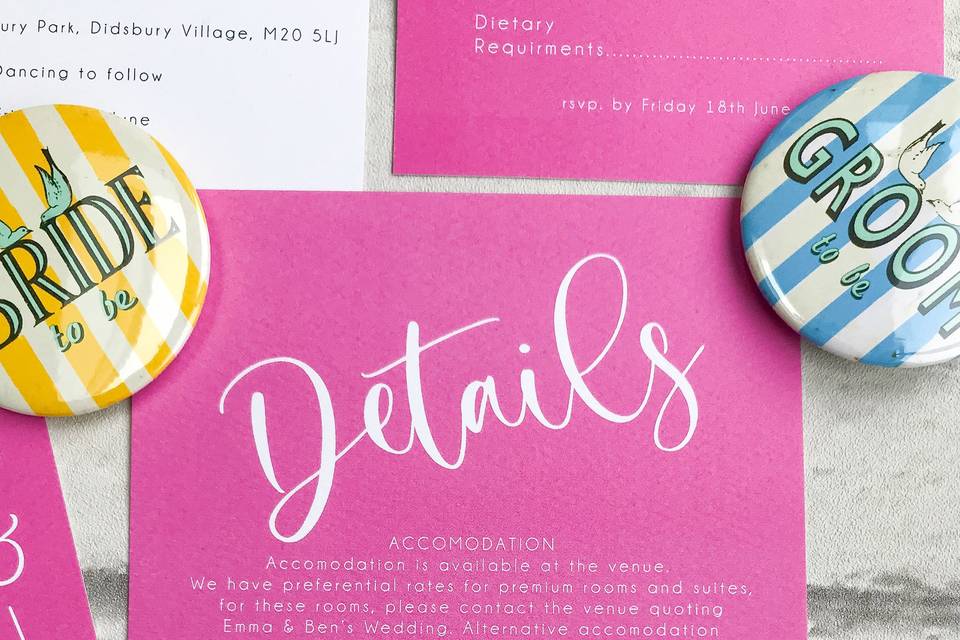 Bright details card