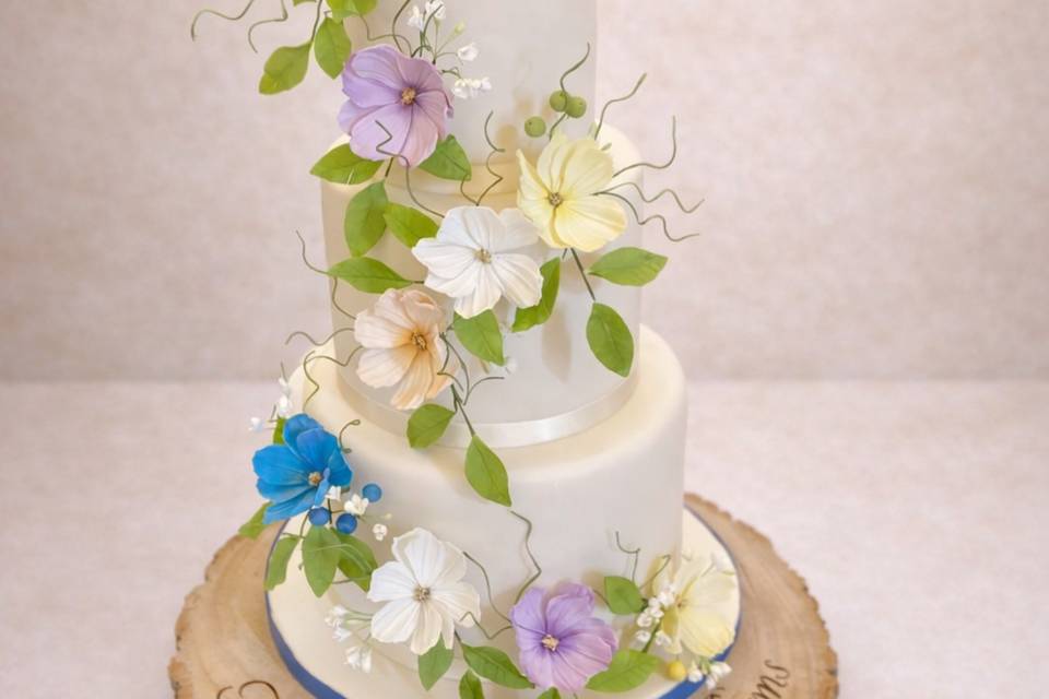 Spring cosmos cake