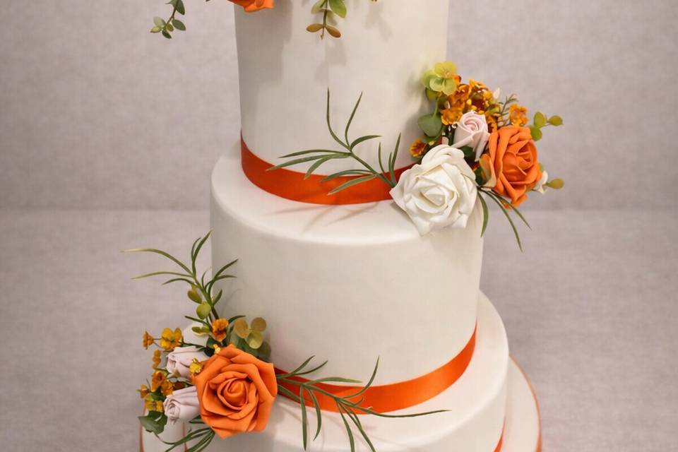 Orange & Ivory