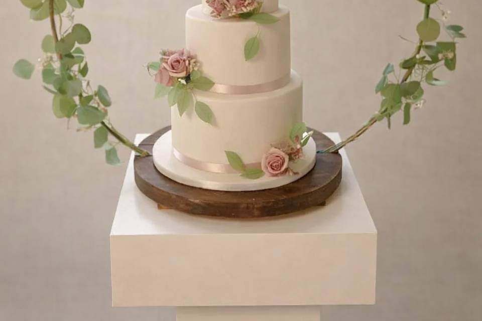 Eucalyptus and dusky pink