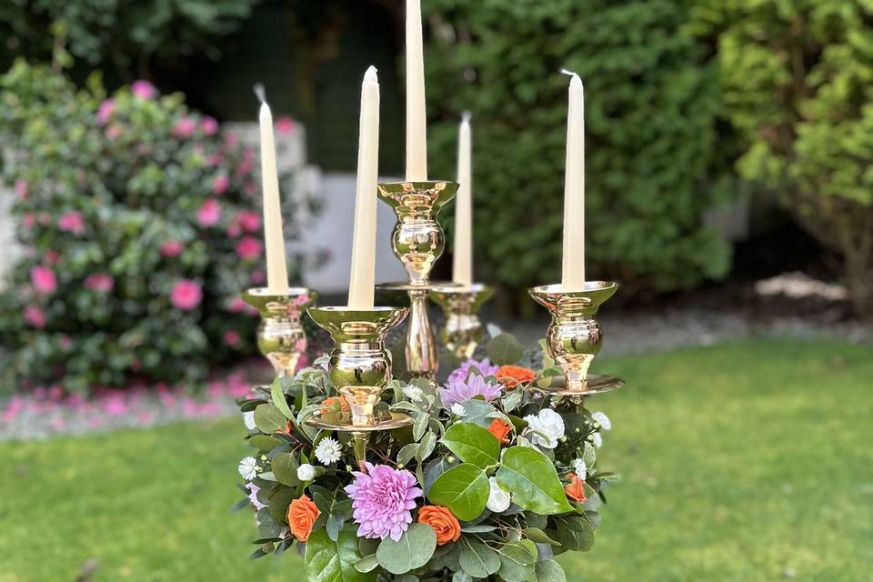 Candelabra table centerpiece