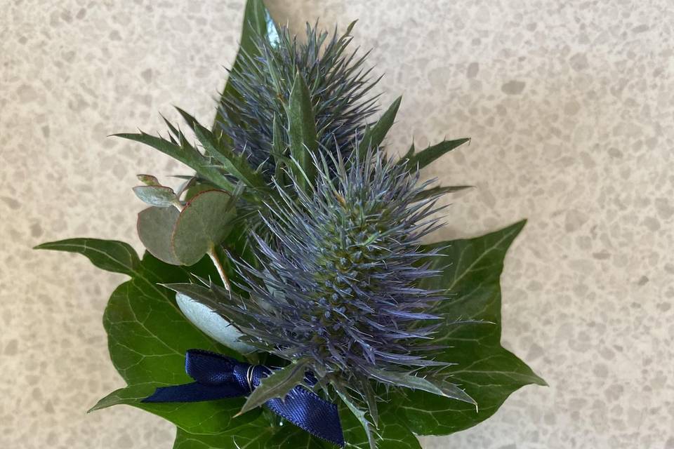 Thistle buttonhole