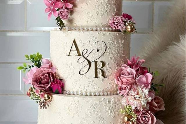 Luxury Floral Cascade Cake