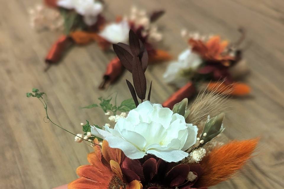 Pumpkin Spice Buttonholes