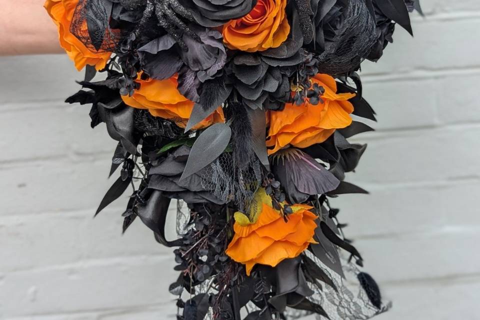 Faux Cascading Bouquet