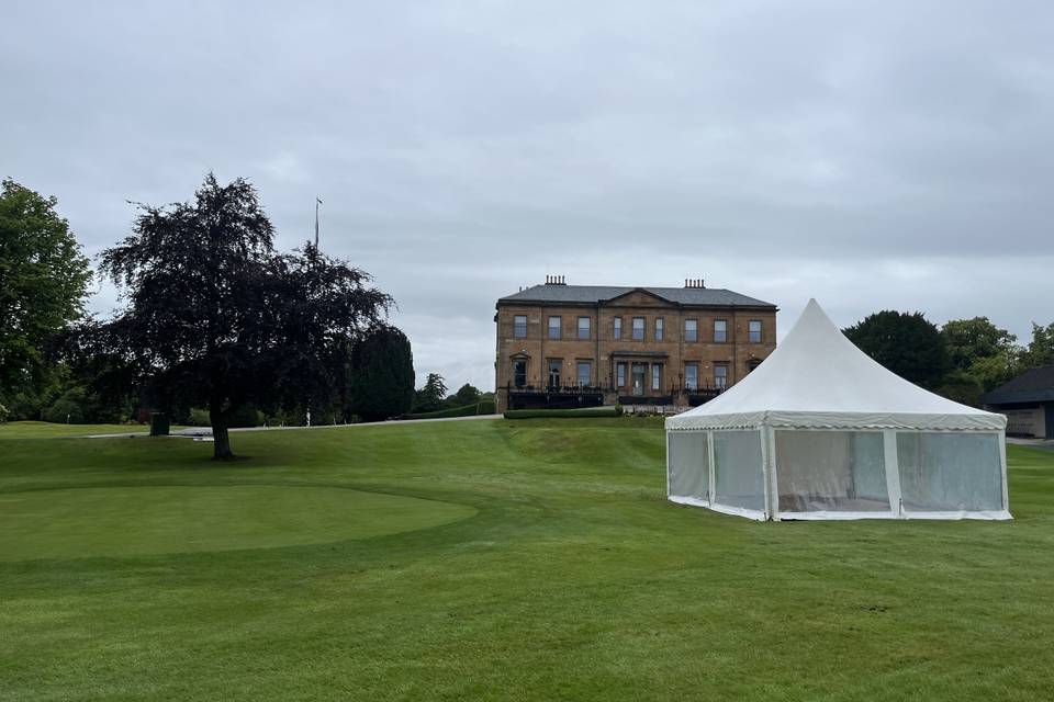 Golf course marquee