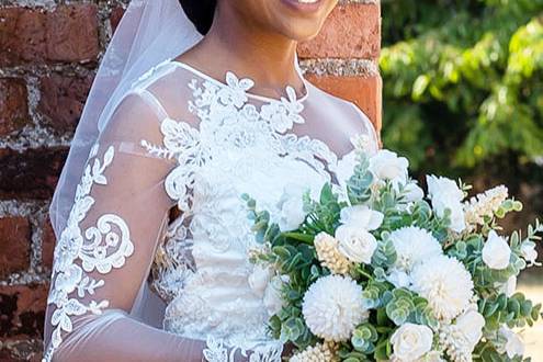 Bespoke lace wedding dress