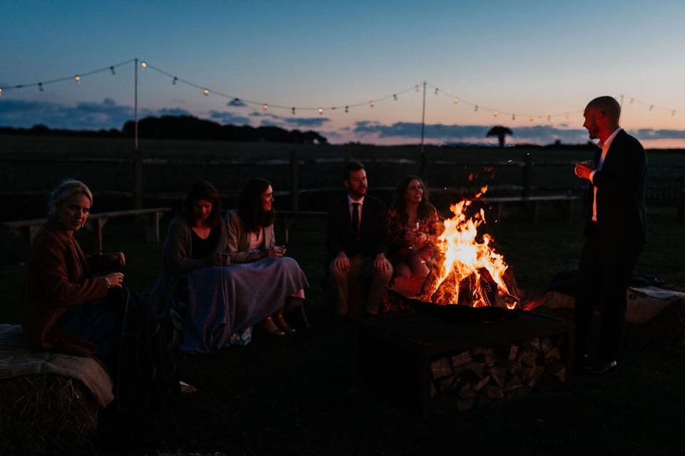 Firepit at Night