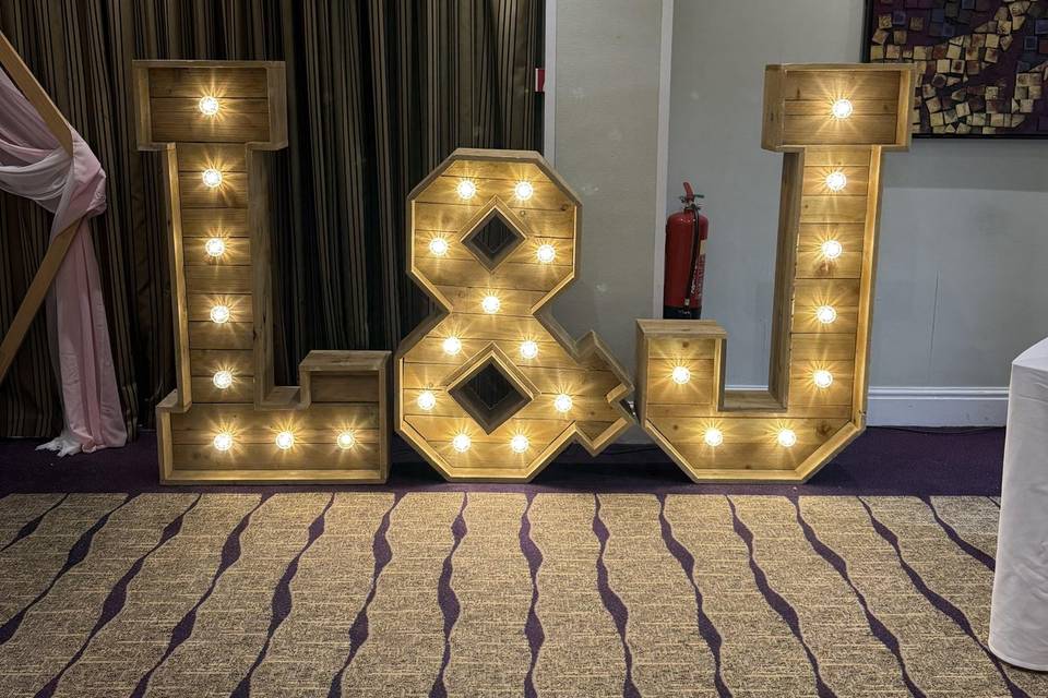Wooden letters