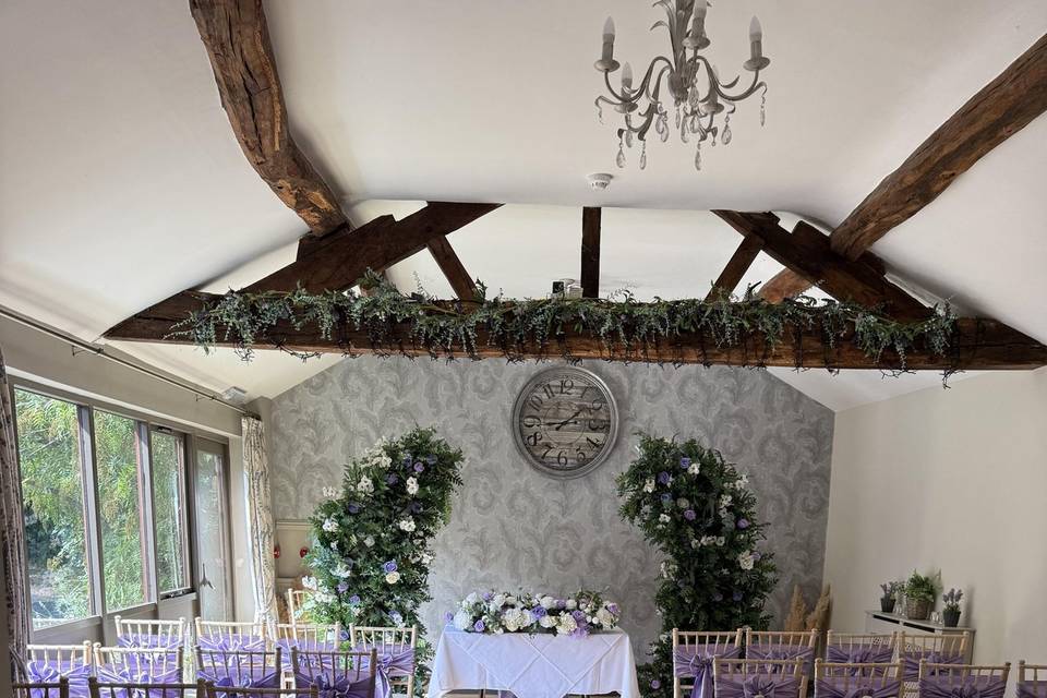 Civil ceremony decor