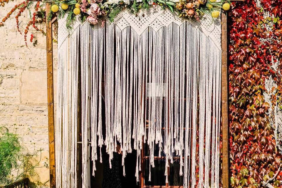 Macrame Back drop and Arch