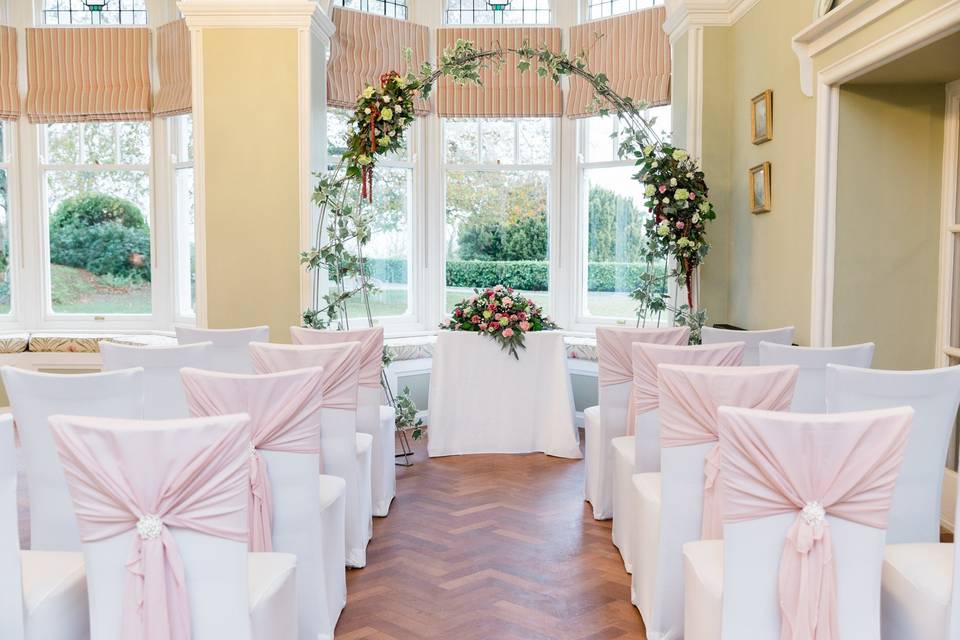 Elegant ceremony space