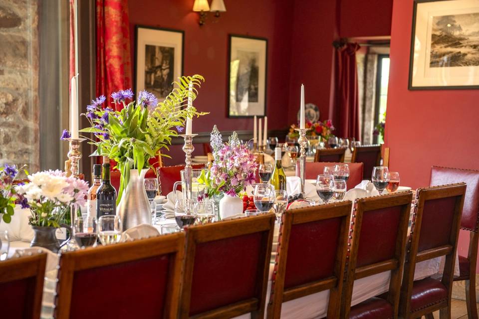 Dining room seating 24