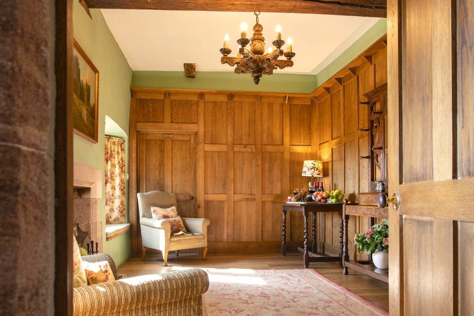 Oak panelled entrance