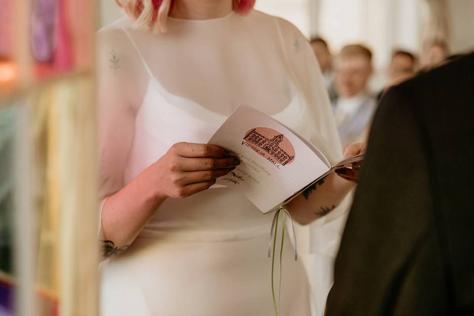Writing your own vows