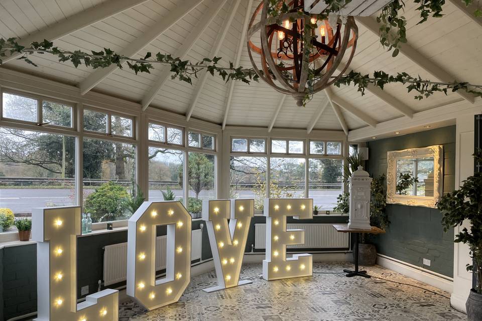 Love in the Garden Room