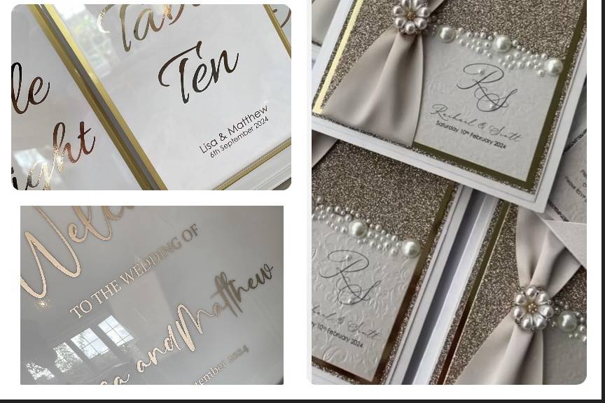 Champagne gold Stationery