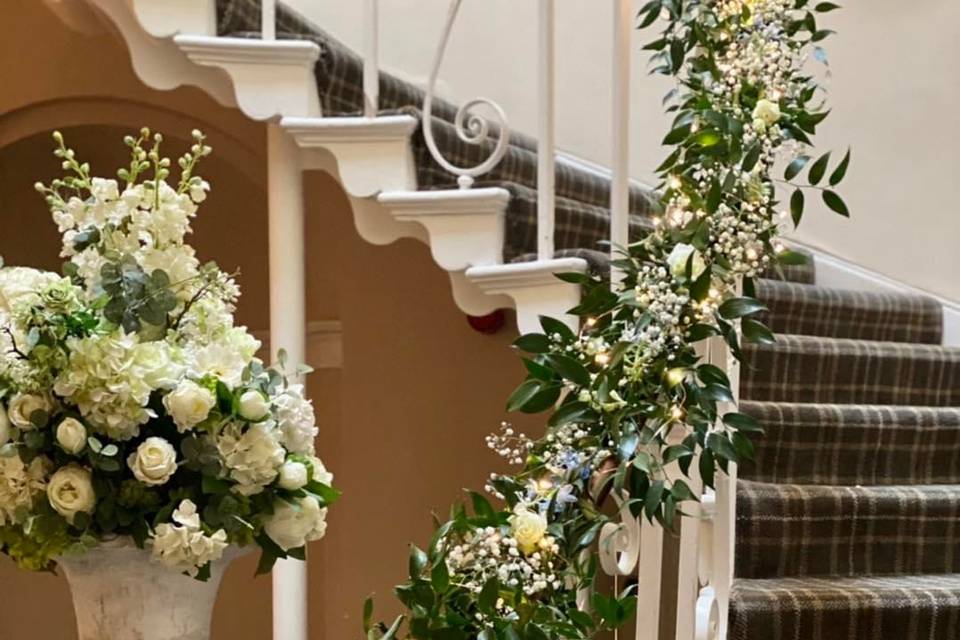 Staircase flowers