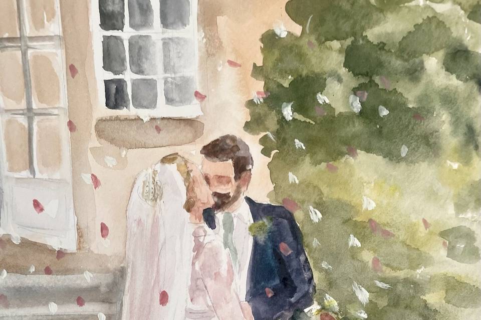 Cheryl Morrice - Live wedding painter