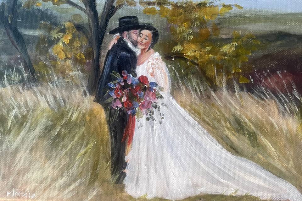 I paint live at your wedding