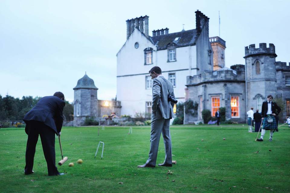 Croquet at Winton Castle