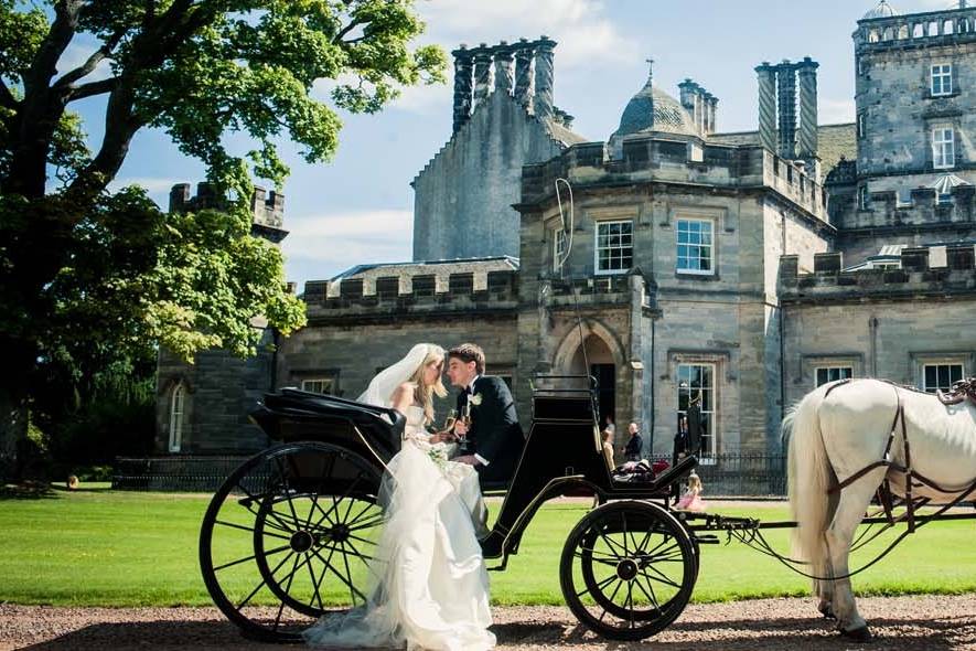 Winton Castle Wedding Carriage