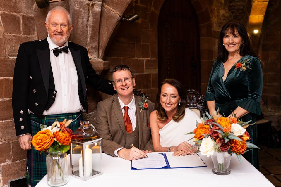 Signing the Register