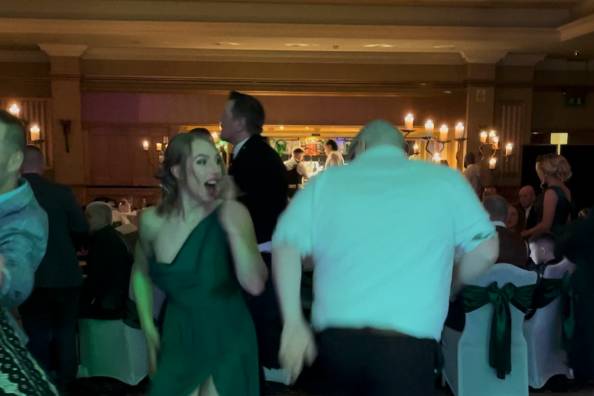 Dancing at wedding