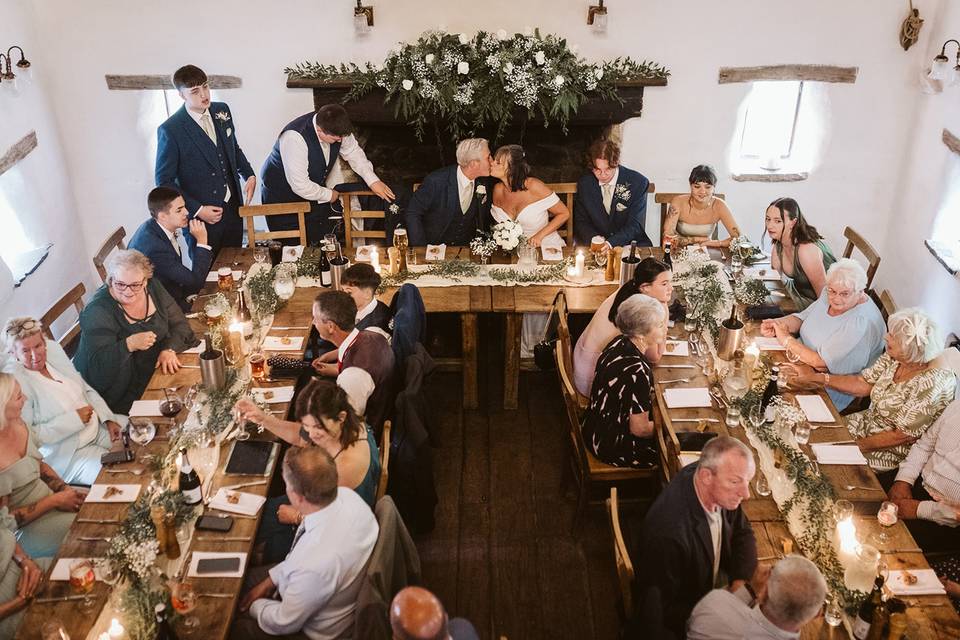 The wedding breakfast