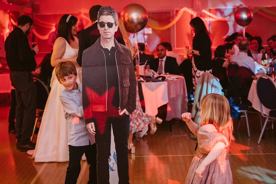 Surprise wedding guest